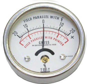 A photo of a residual field indicator 20-0-20