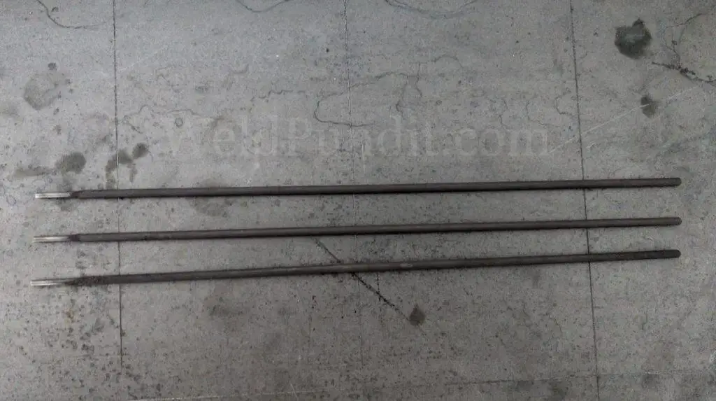 A photo of ENiCu-CI welding electrodes for cast iron