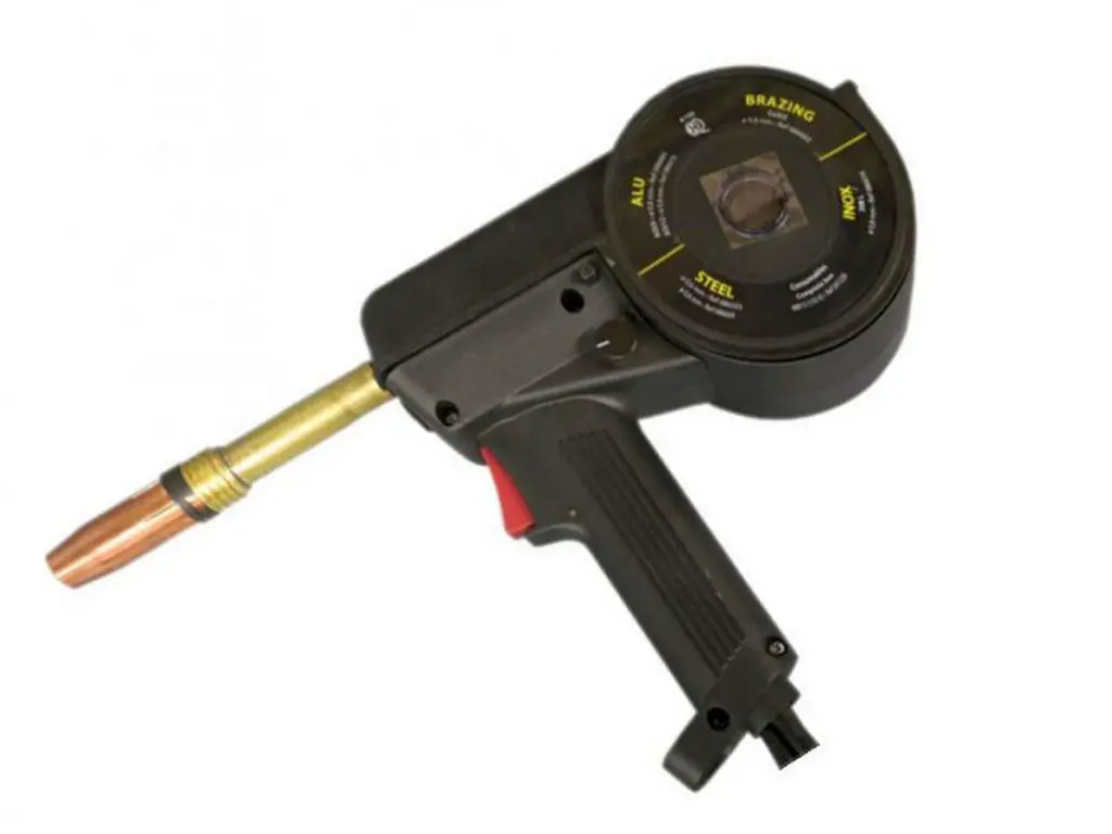 A photo of a MIG spool welding gun