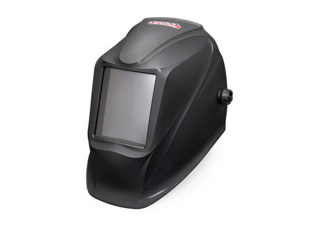 A photo of a passive welding helmet